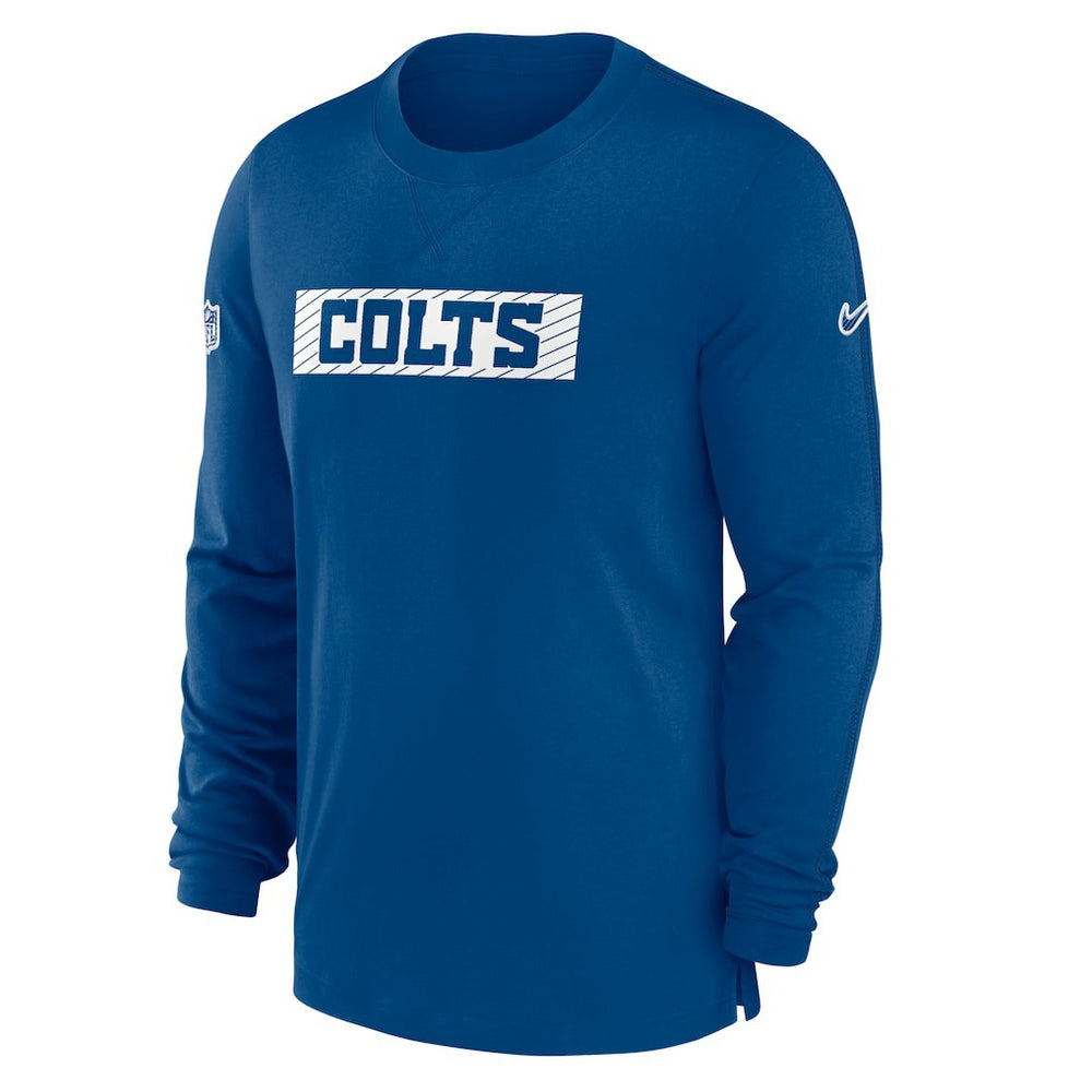 Indianapolis Colts Sideline Player Performance Long Sleeve T-Shirt Royal
