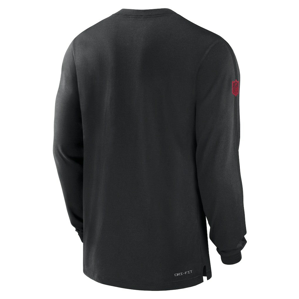 Atlanta Falcons Sideline Player Performance Long Sleeve T-Shirt Black