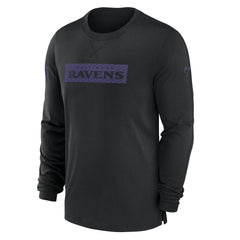 Baltimore Ravens Sideline Player Performance Long Sleeve T-Shirt Black