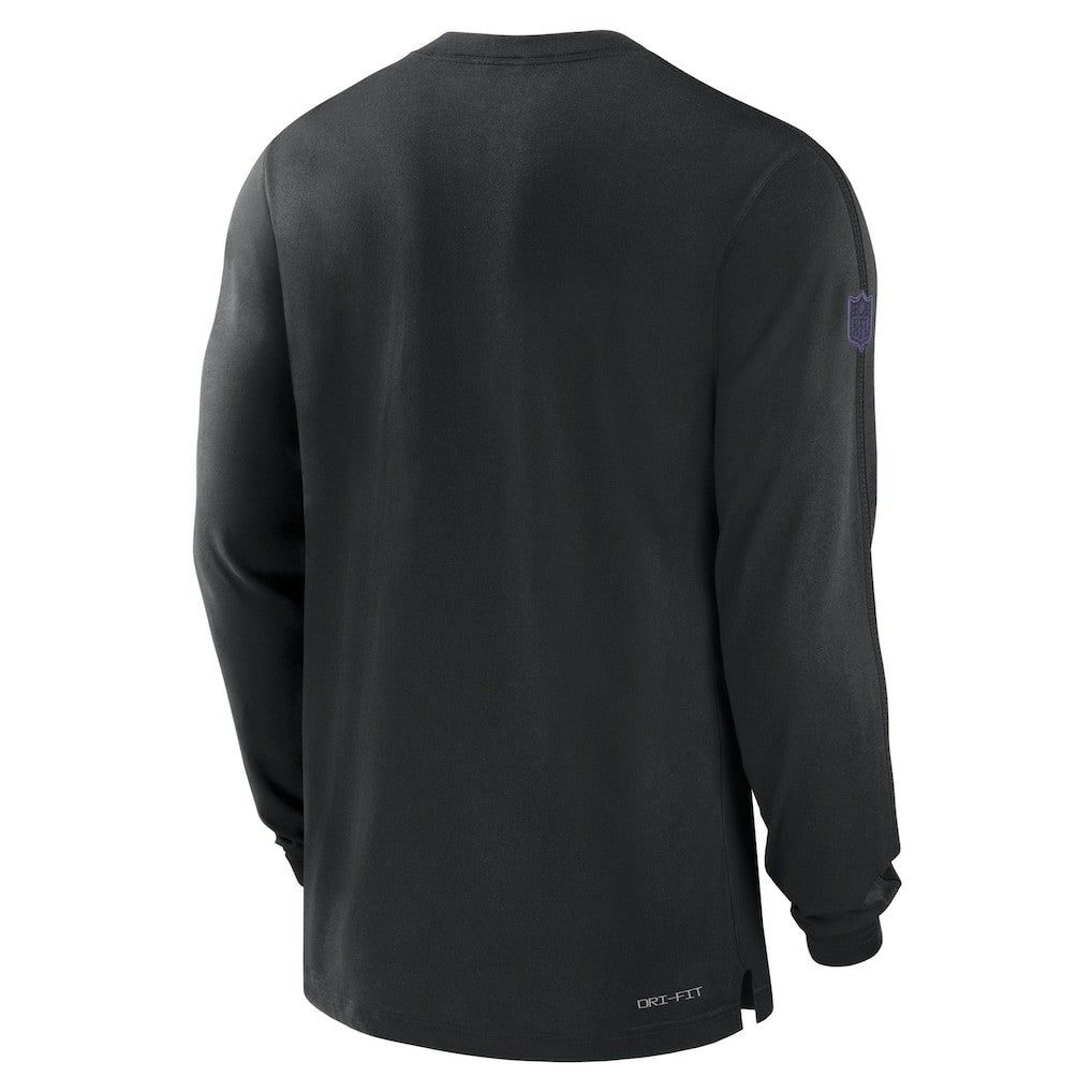 Baltimore Ravens Sideline Player Performance Long Sleeve T-Shirt Black
