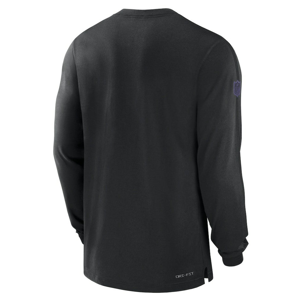 Baltimore Ravens Sideline Player Performance Long Sleeve T-Shirt Black