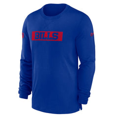 Buffalo Bills Sideline Player Performance Long Sleeve T-Shirt Royal
