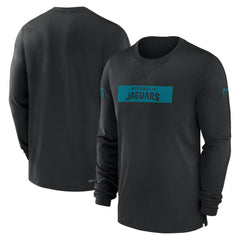 Jacksonville Jaguars Sideline Player Performance Long Sleeve T-Shirt Black