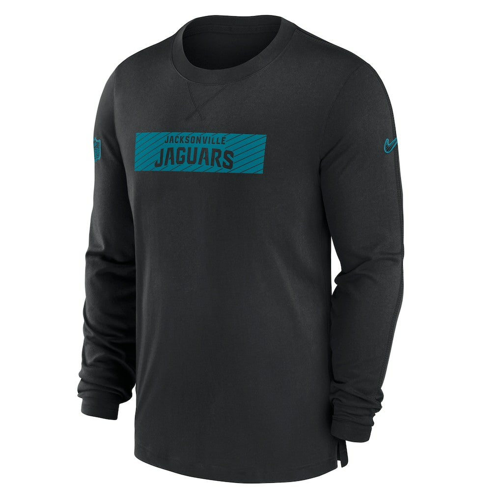 Jacksonville Jaguars Sideline Player Performance Long Sleeve T-Shirt Black