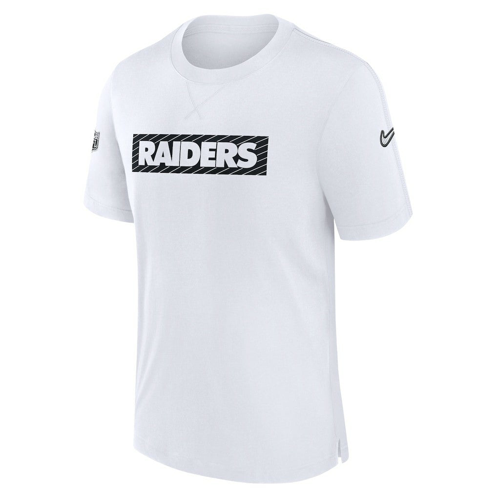 Las Vegas Raiders Sideline Player Performance T-Shirt White
