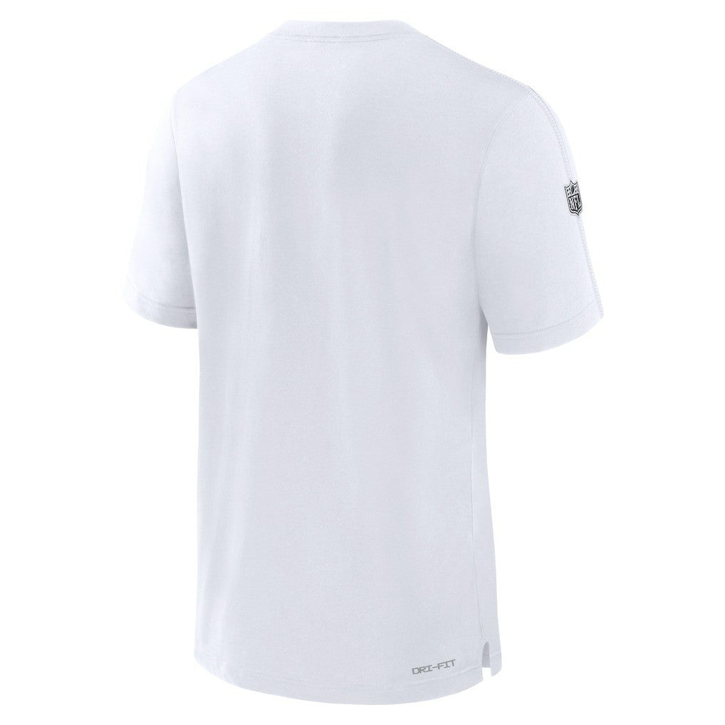 Las Vegas Raiders Sideline Player Performance T-Shirt White
