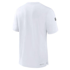 Las Vegas Raiders Sideline Player Performance T-Shirt White