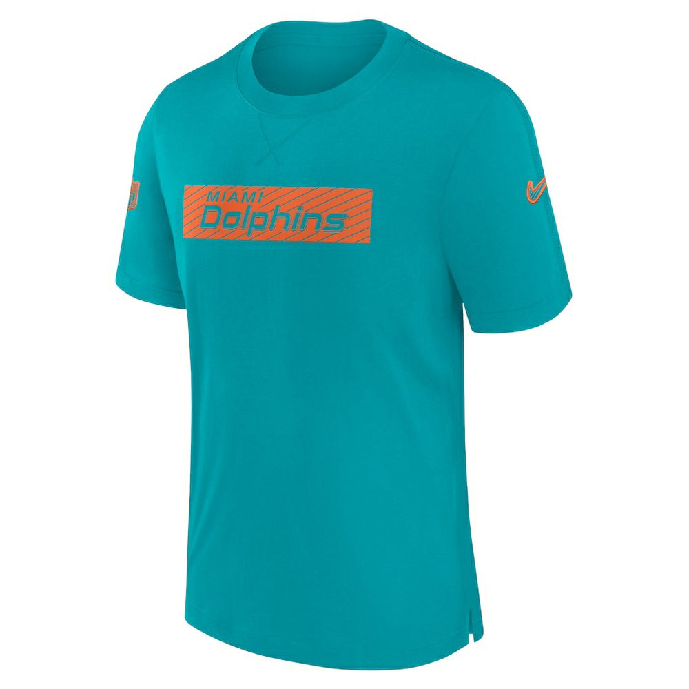 Miami Dolphins Sideline Player Performance T-Shirt Aqua