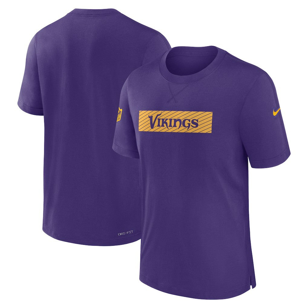 Minnesota Vikings Sideline Player Performance T-Shirt Purple