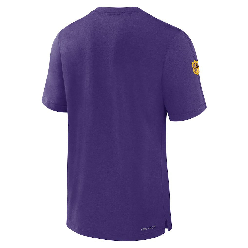 Minnesota Vikings Sideline Player Performance T-Shirt Purple