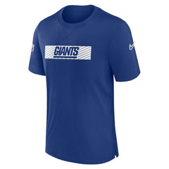 New York Giants Sideline Player Performance T-Shirt Royal