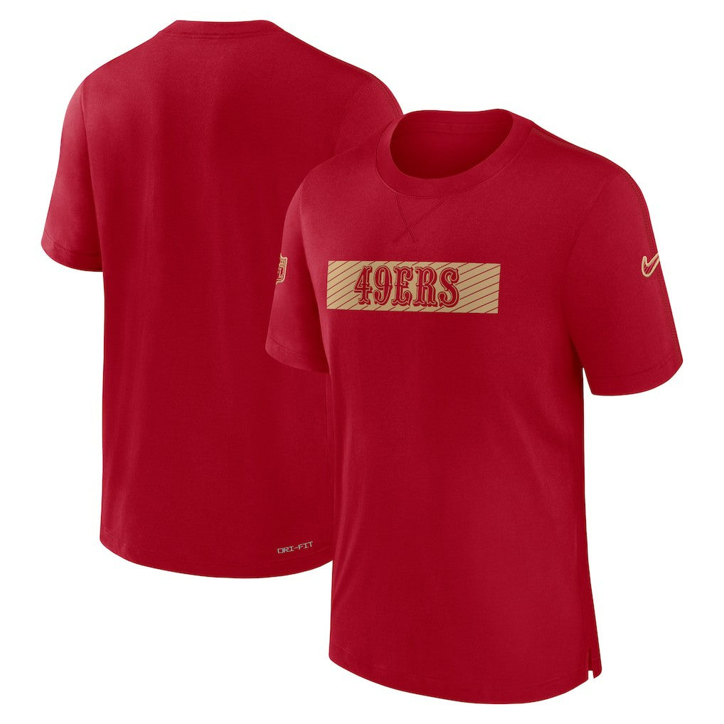 San Francisco 49ers Sideline Player Performance T-Shirt Scarlet