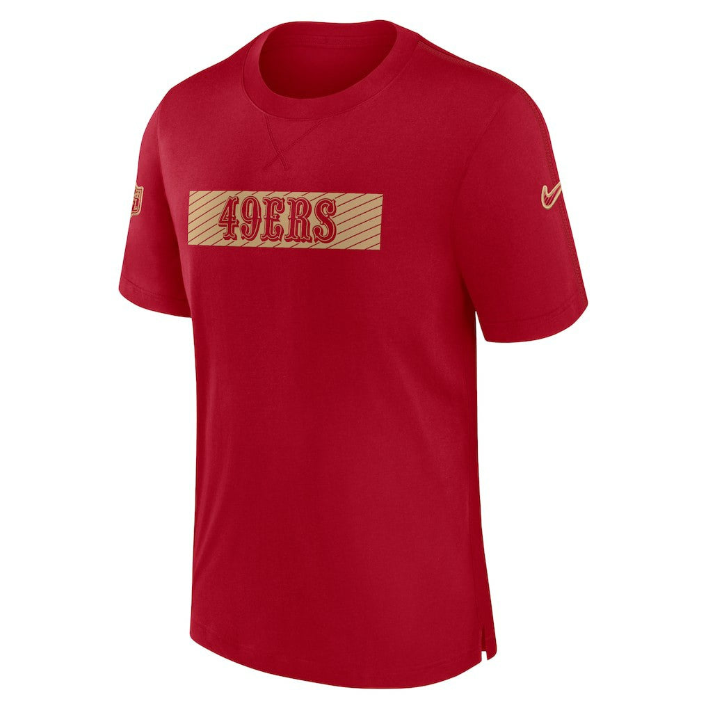 San Francisco 49ers Sideline Player Performance T-Shirt Scarlet
