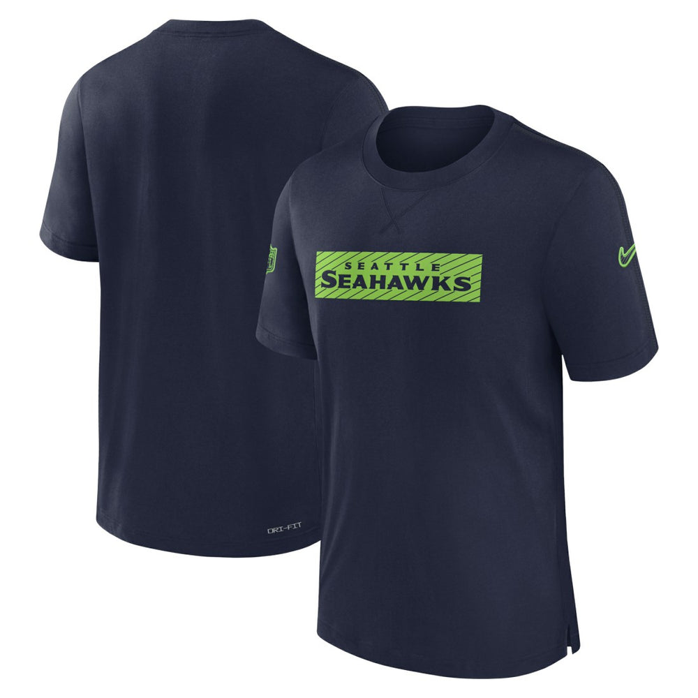 Seattle Seahawks Sideline Player Performance T-Shirt College Navy