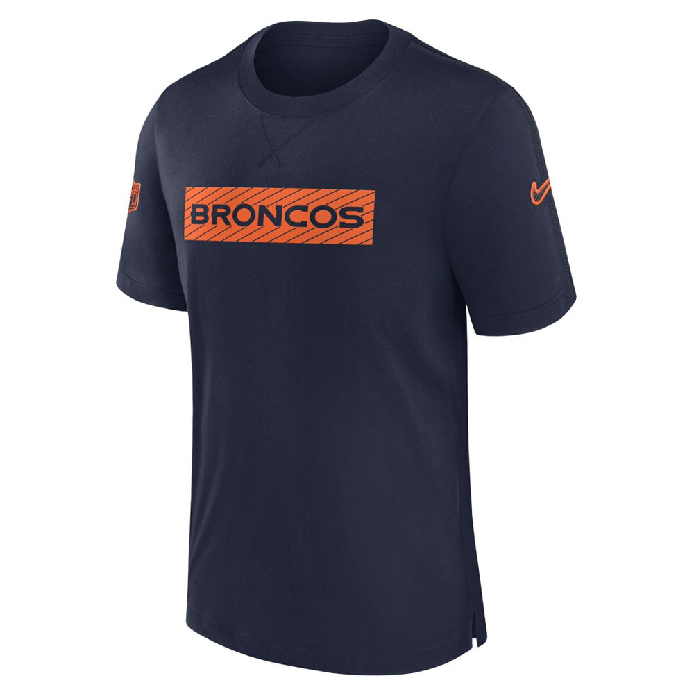 Denver Broncos Sideline Player Performance T-Shirt Navy