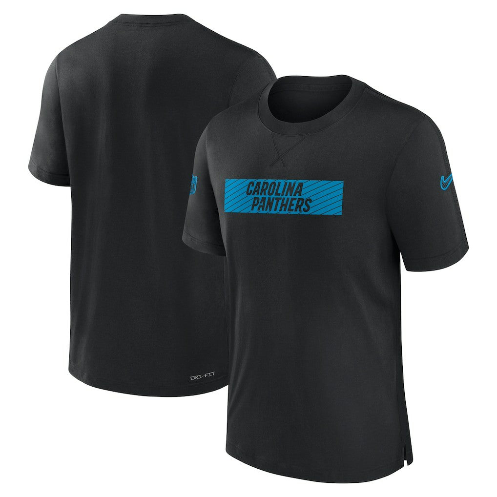 Carolina Panthers Sideline Player Performance T-Shirt Black