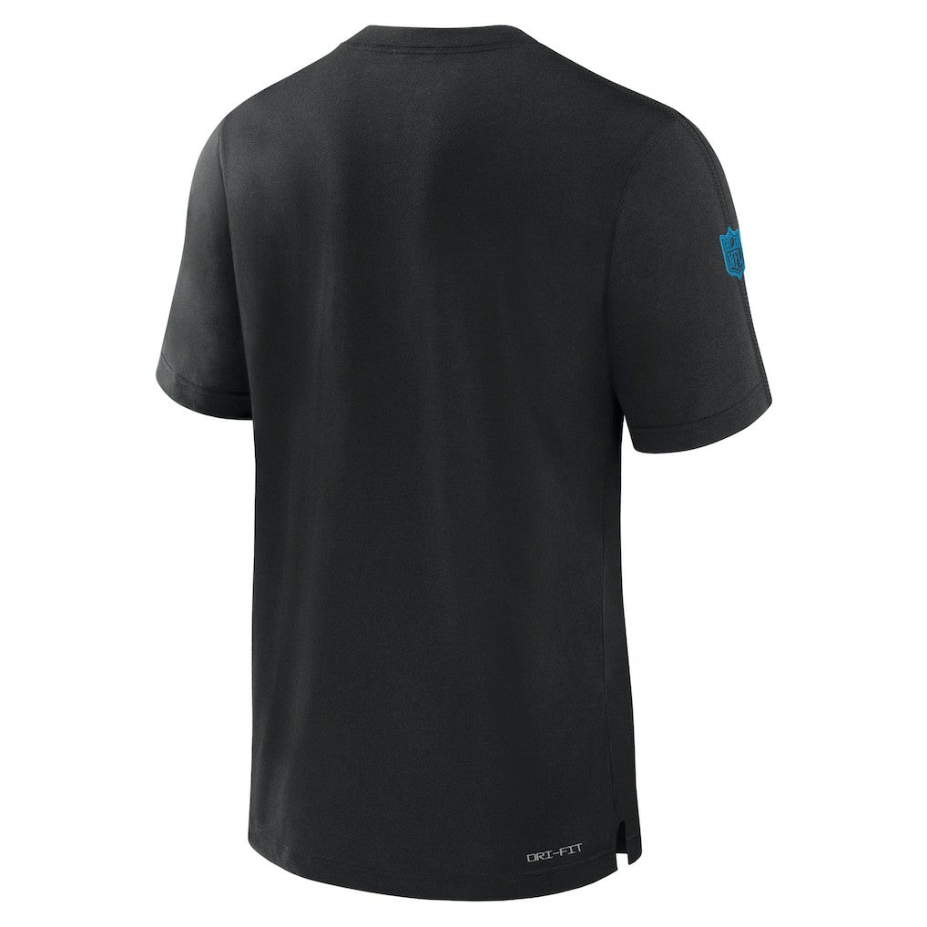 Carolina Panthers Sideline Player Performance T-Shirt Black
