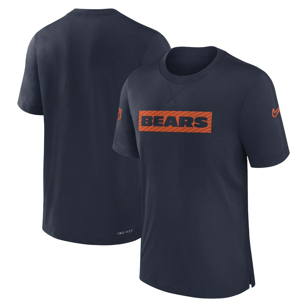 Chicago Bears Sideline Player Performance T-Shirt Navy