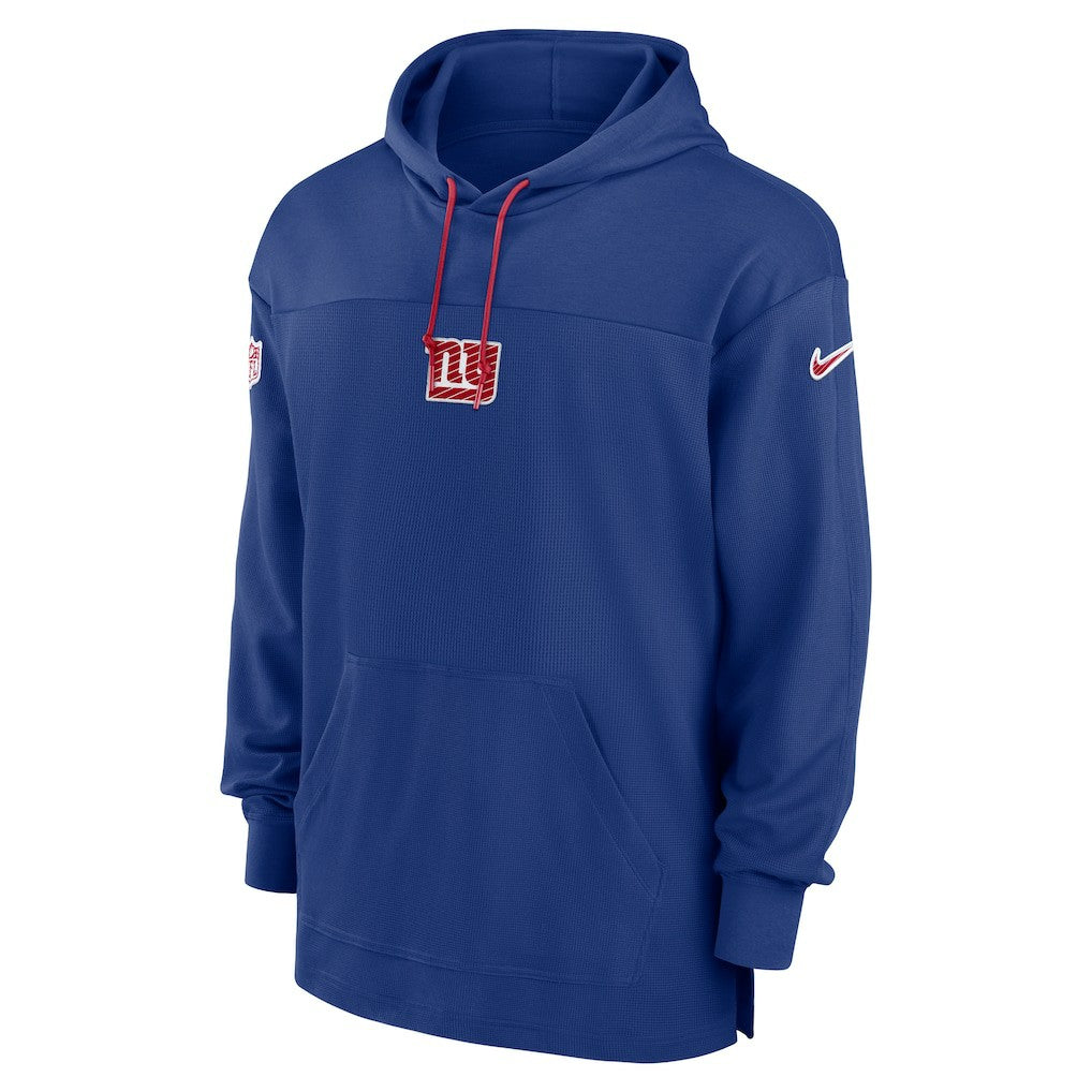 New York Giants Sideline Jersey Performance Pullover Hoodie Royal