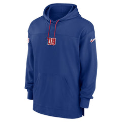 New York Giants Sideline Jersey Performance Pullover Hoodie Royal