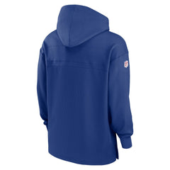 New York Giants Sideline Jersey Performance Pullover Hoodie Royal