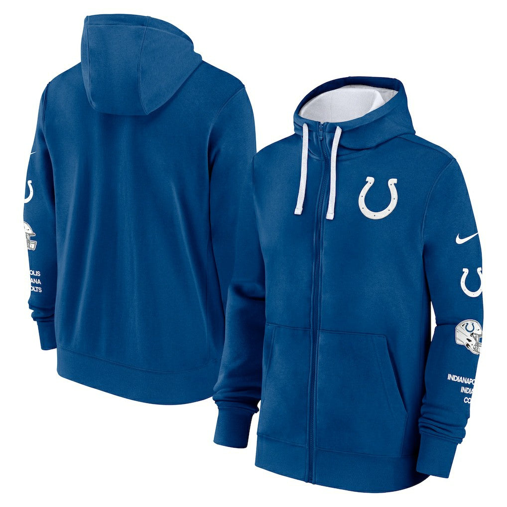 Indianapolis Colts Primetime Club Full-Zip Hoodie Royal