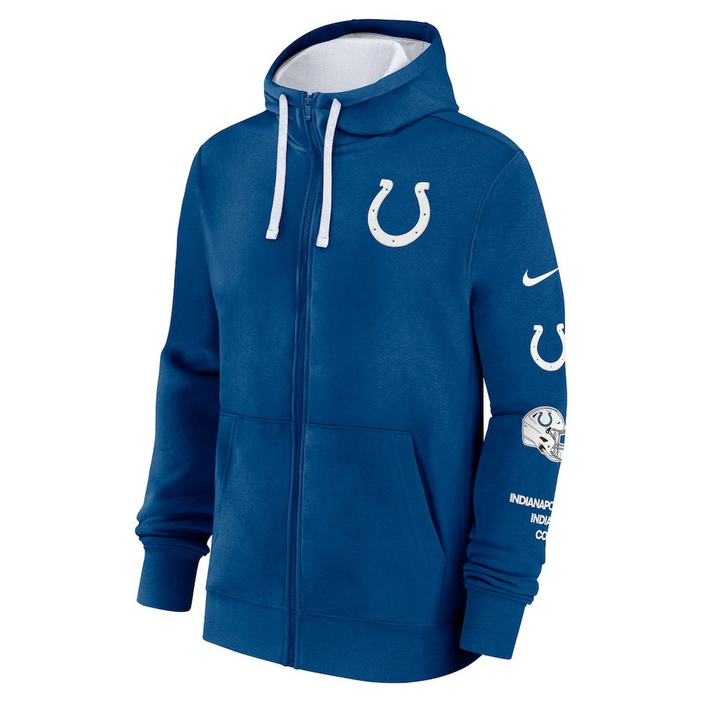 Indianapolis Colts Primetime Club Full-Zip Hoodie Royal