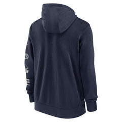 Tennessee Titans Primetime Club Full-Zip Hoodie Navy