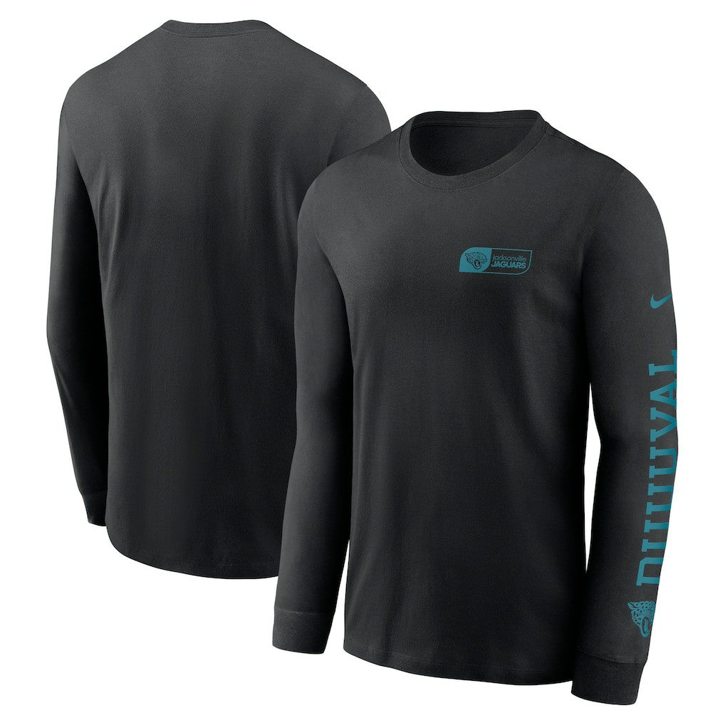 Jacksonville Jaguars All Out Long Sleeve T-Shirt Black