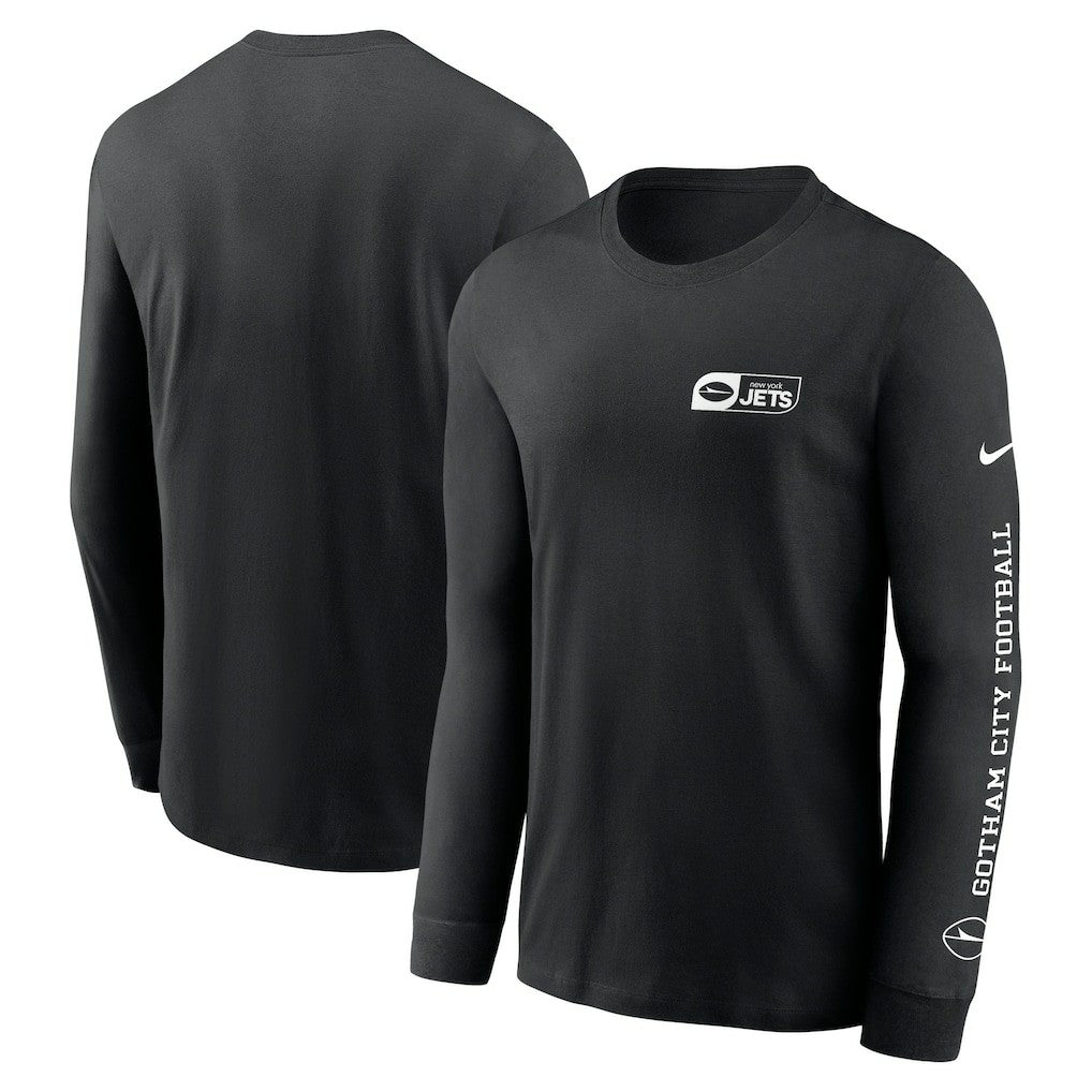 New York Jets All Out Long Sleeve T-Shirt Black