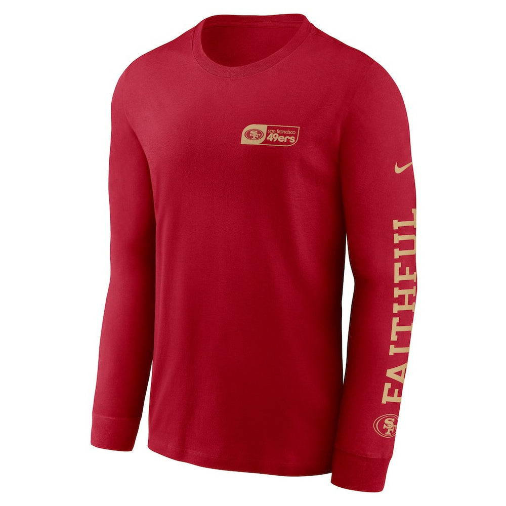 San Francisco 49ers All Out Long Sleeve T-Shirt Scarlet