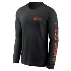 Cincinnati Bengals All Out Long Sleeve T-Shirt Black