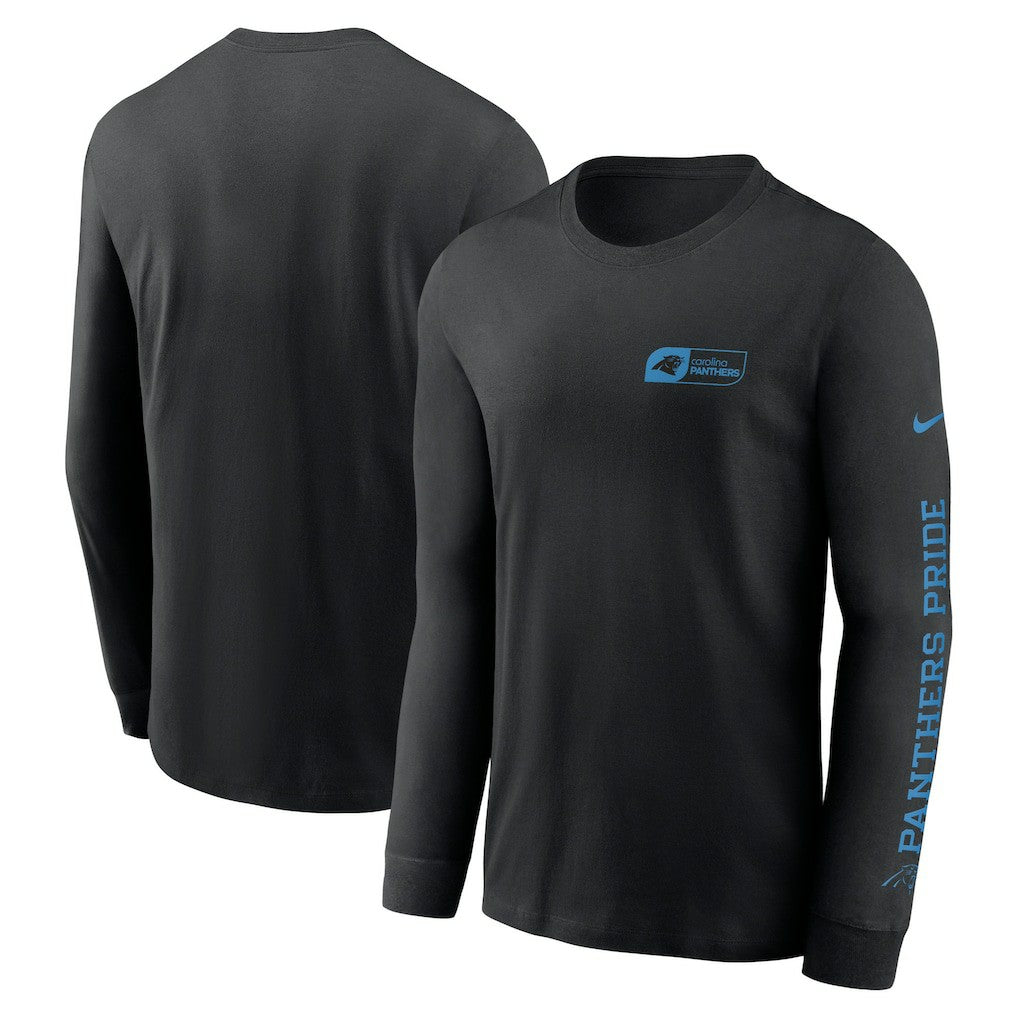 Carolina Panthers All Out Long Sleeve T-Shirt Black