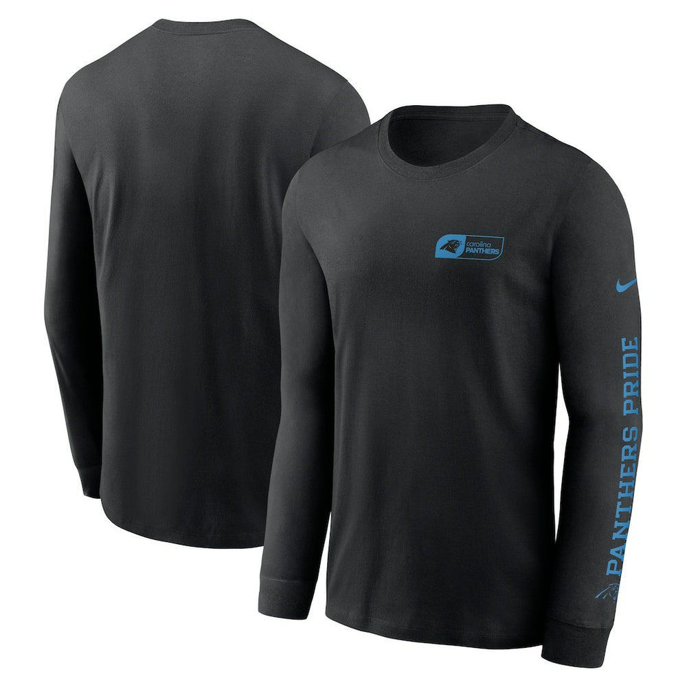 Carolina Panthers All Out Long Sleeve T-Shirt Black