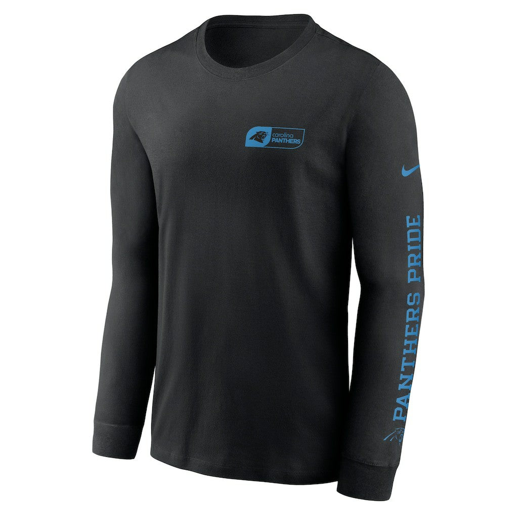 Carolina Panthers All Out Long Sleeve T-Shirt Black