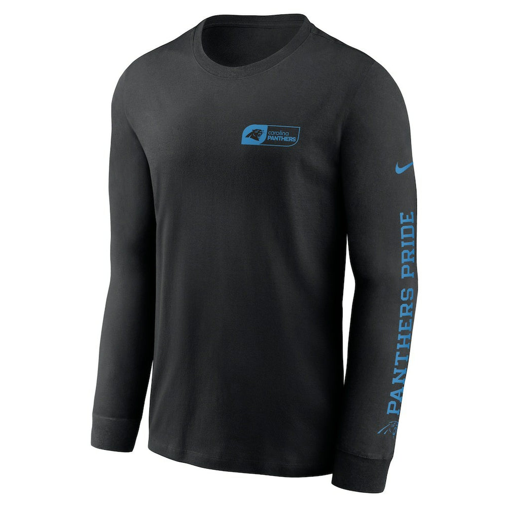 Carolina Panthers All Out Long Sleeve T-Shirt Black