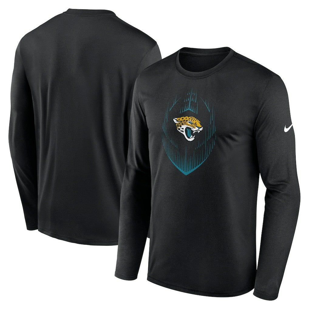 Jacksonville Jaguars Icon Legend Performance Long Sleeve T-Shirt Black