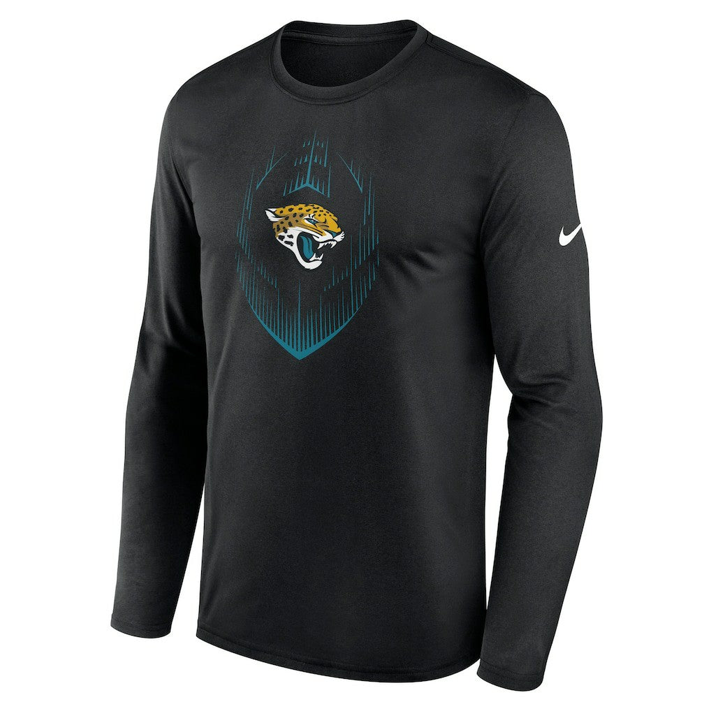 Jacksonville Jaguars Icon Legend Performance Long Sleeve T-Shirt Black