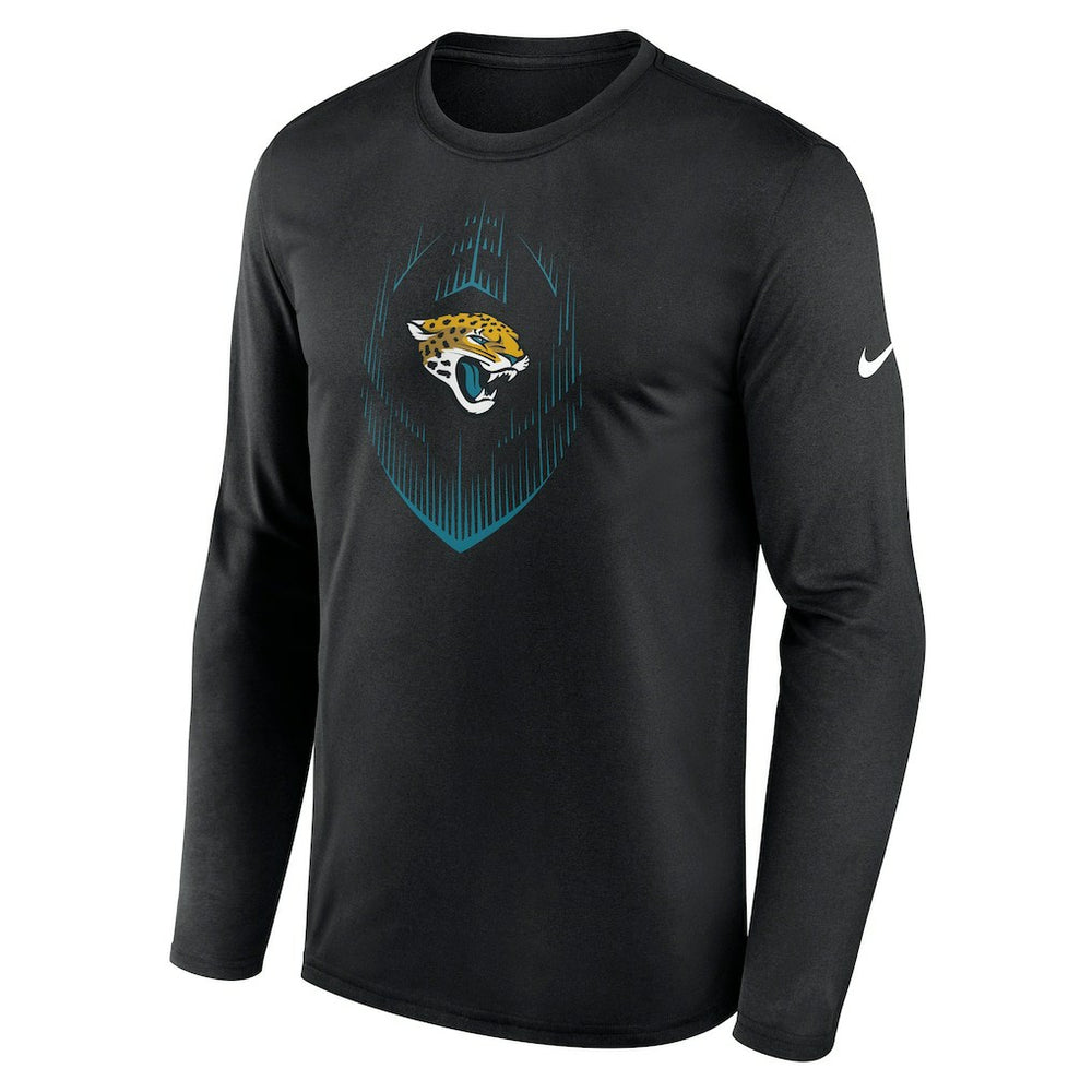 Jacksonville Jaguars Icon Legend Performance Long Sleeve T-Shirt Black