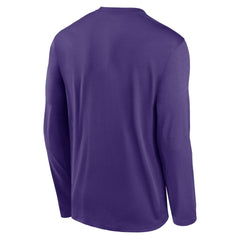 Minnesota Vikings Icon Legend Performance Long Sleeve T-Shirt Purple