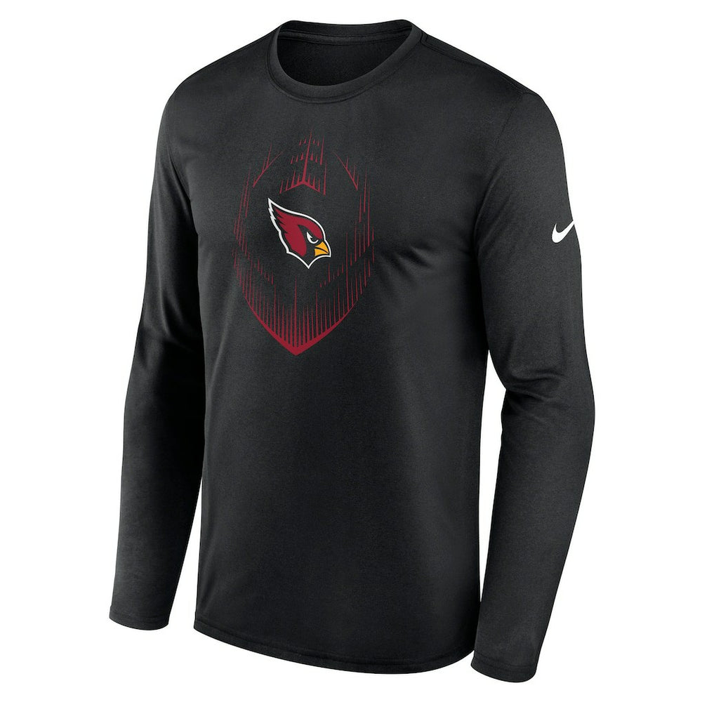 Arizona Cardinals Icon Legend Performance Long Sleeve T-Shirt Black