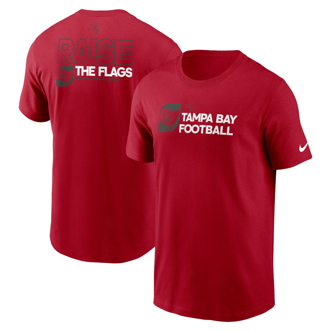 Tampa Bay Buccaneers Outline T-Shirt Red
