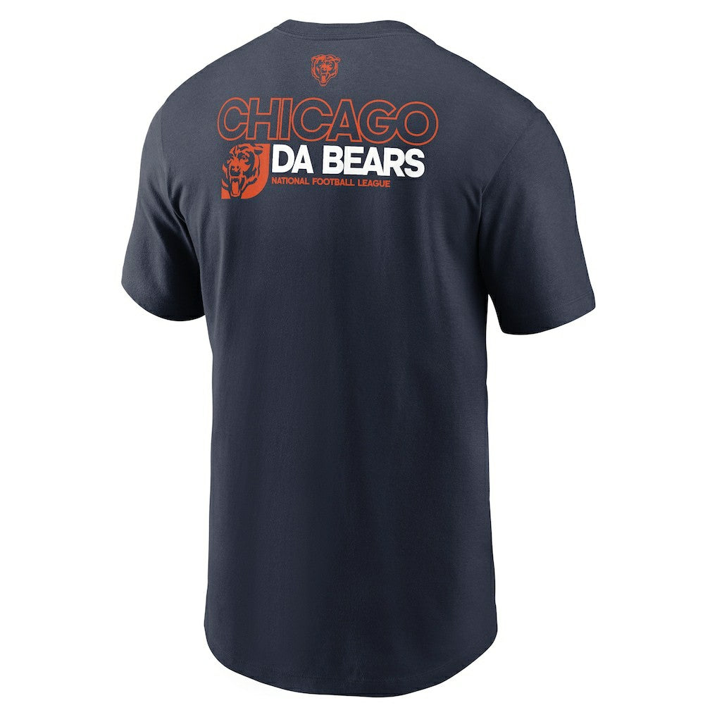 Chicago Bears Outline T-Shirt Navy