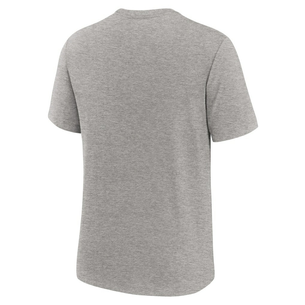 Cleveland Browns Overlap Lockup Tri-Blend T-Shirt Heather Gray