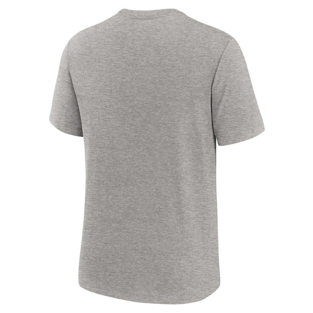 Los Angeles Chargers Overlap Lockup Tri-Blend T-Shirt Heather Gray