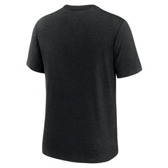 Minnesota Vikings Overlap Lockup Tri-Blend T-Shirt Black