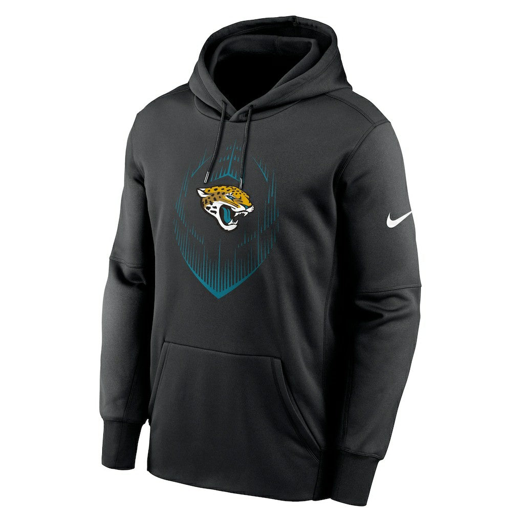 Jacksonville Jaguars Icon Performance Pullover Hoodie Black
