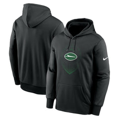 New York Jets Icon Performance Pullover Hoodie Black