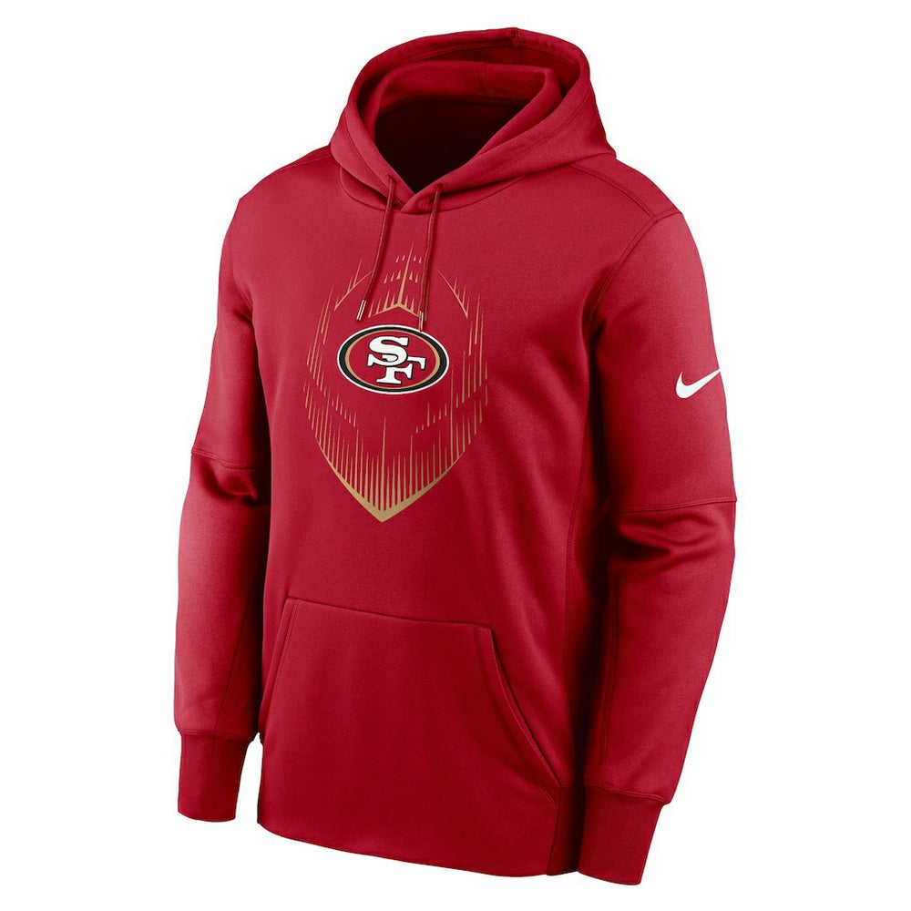 San Francisco 49ers Icon Performance Pullover Hoodie Scarlet