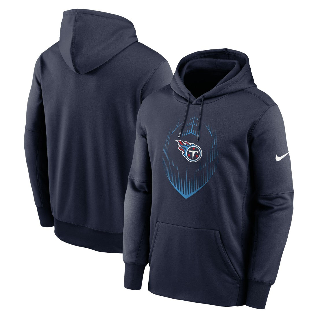 Tennessee Titans Icon Performance Pullover Hoodie Navy